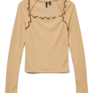 Top Camel Escote Cuadrado