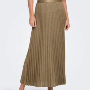 Falda Plisada Dorada
