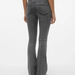 Jeans Flare Gris
