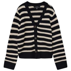 Cardigan Negro Rayas