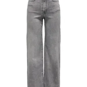 Jeans Wide Leg Gris