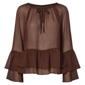 Blusa Gasa Marrón