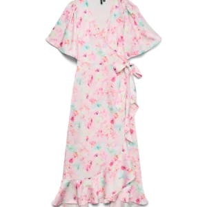 Vestido Satinado Flores