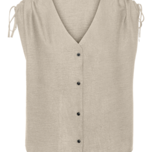 Camisa Botones Beige